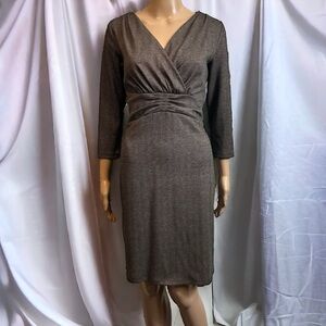 Esprit Black And Grey Tweed Academia Office Casual Dress